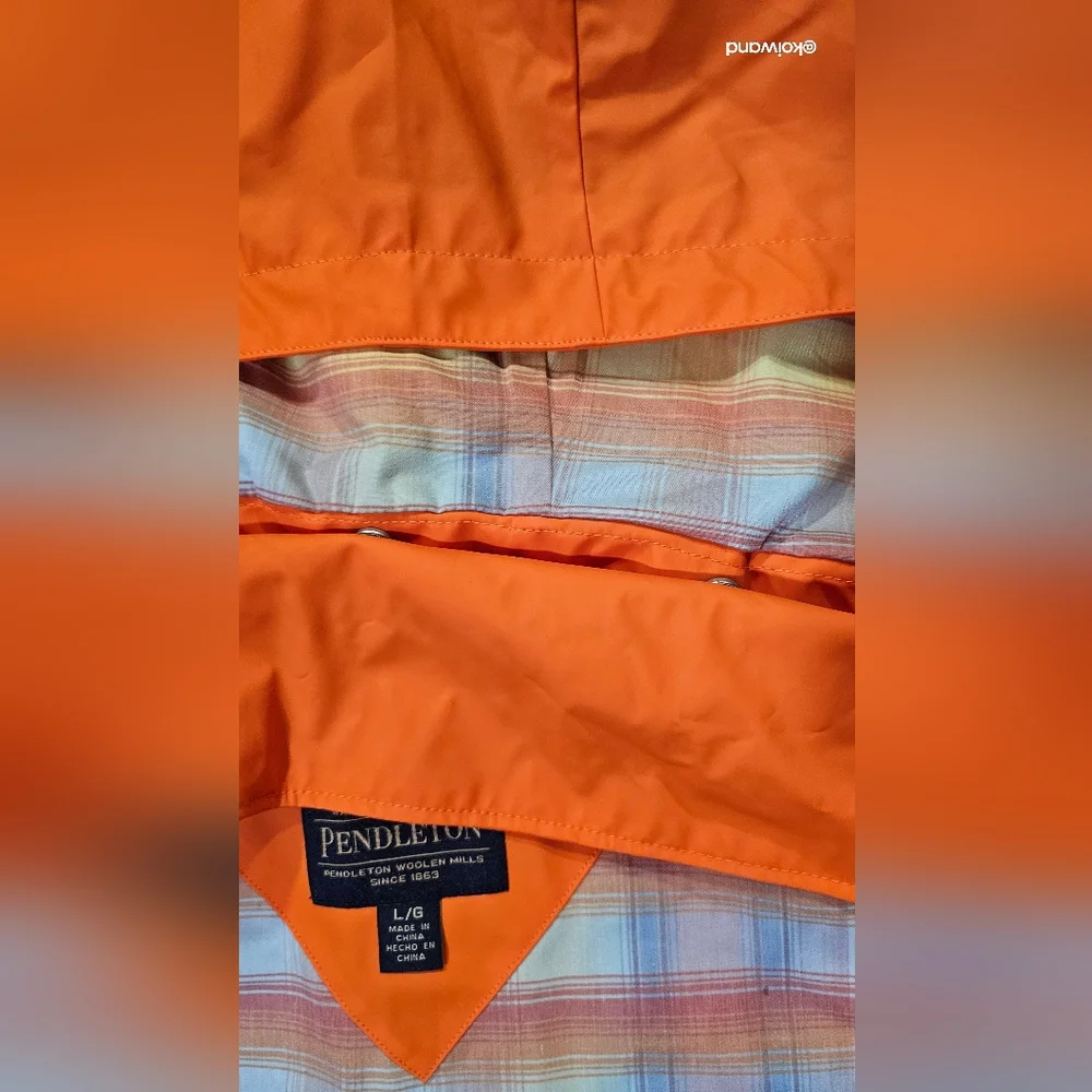 Pedlenton Tangerine Women's Rain Jacket Size L - Picture 6 of 14